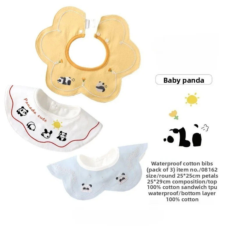 

Водонепроницаемые нагрудники из чесаного хлопка с героями мультфильмов для новорожденных — нагрудники Baby Mealtime/Drool. Мягкая и приятная для кожи герметичная подкладка.
