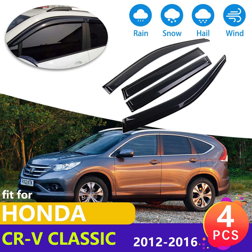 

Car Window Deflector Visor For Honda CR-V CRV CR V Classic RM1 RM3 RM4 2012~2016 Antirain Tuning Guard Windshield Drain Mirror