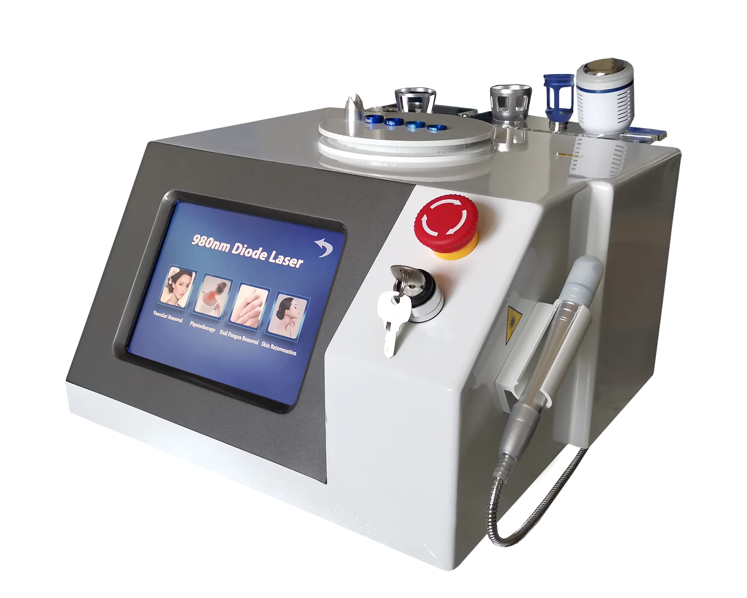 

Многофункциональный аппарат 4-в-1 для физиотерапии с диодным излучением 980 нм: удаление сосудистых звездочек, омоложение кожи, лечение грибка ногтей