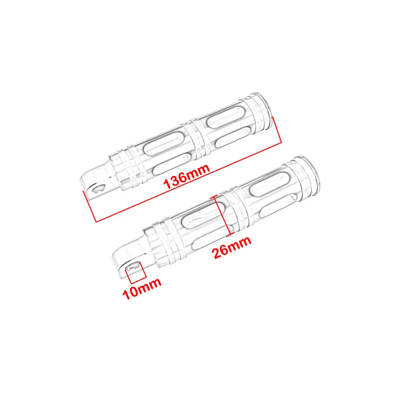 1 Pair Footpeg Motorcycle Passenger Rear Foot Peg Footrest For Harley Sportster Iron Touring Custom Dyna Fat Bob Softail Fat Boy