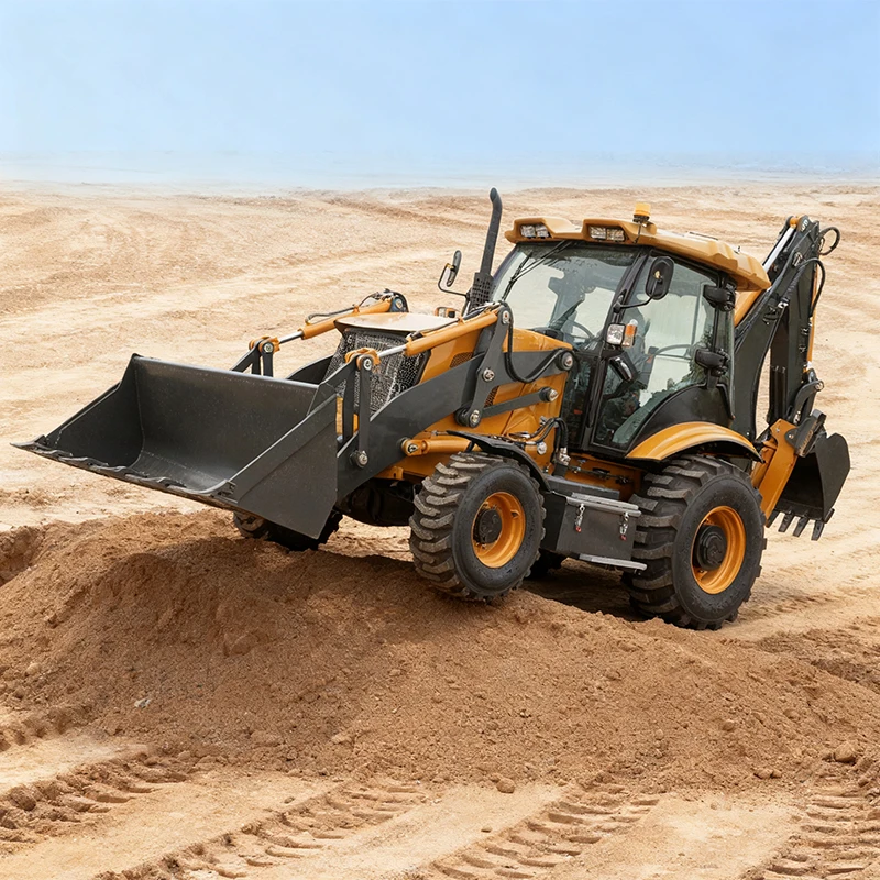 Complete Accessories Anti-rust spray coating skid steer backhoe loader small tractors with loader backhoe backhoe loader mulcher