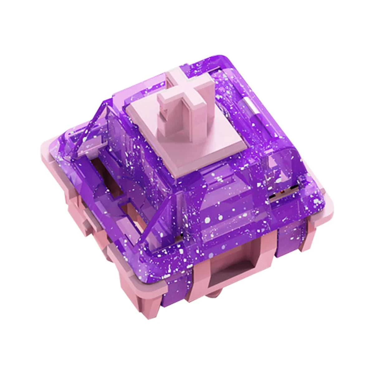 FS-Silky MX Switches, eixo linear de 5 pinos para DIY Gaming teclado mecânico, roxo, Night Shaft, 70pcs