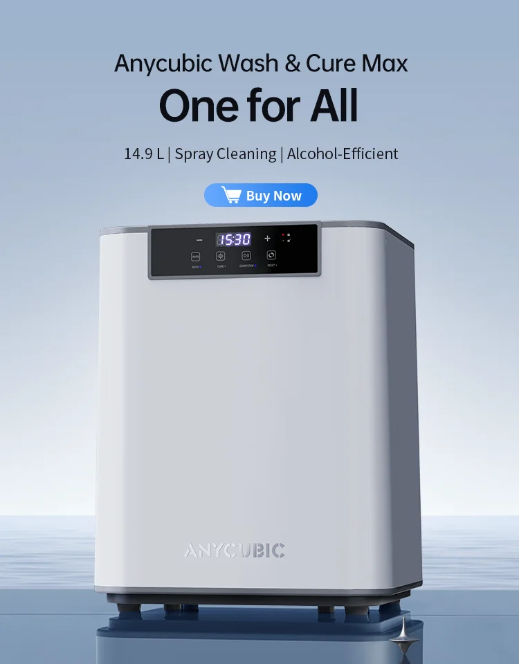 ANYCUBIC Wash&Cure 3/Wash&Cure 3 Plus for 3D Printer Washing and Curing Model 2-in-1 for Photon Mono 2/Mono M7 Pro