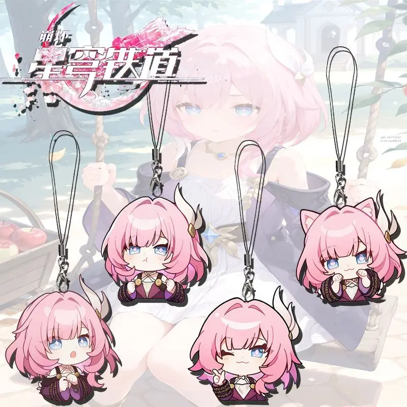

4pcs Game Honkai：Star Rail Anime Peripheral Cyrene Acrylic Mobile Phone Backpack Pendant Jewelry Accessories Gift