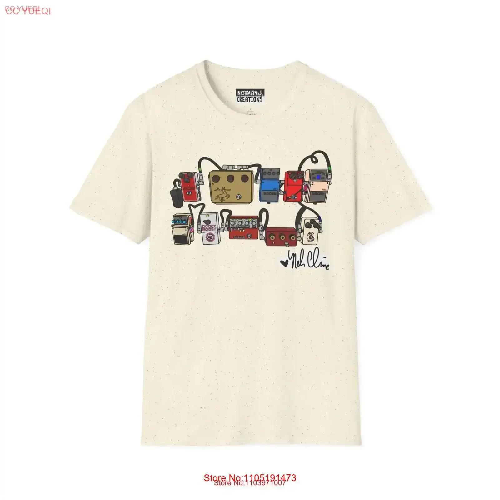 تي شيرت Nels Cline Pedalboard تي شيرت موسيقي GuitarisT Band Merch ملابس الحفلات الموسيقية من القطن الناعم عتيق مغسول للارتداء اليومي