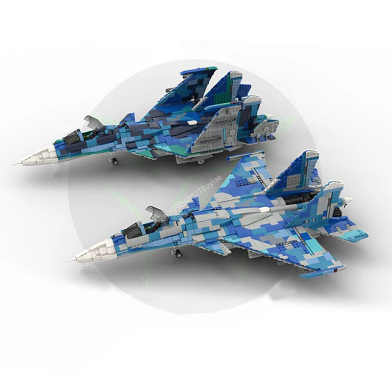 1973 piezas Moc escala 1:34 Rusia Sukhoi |   SU-33 Flanker D Fighter modelo de bloques de construcción DIY ladrillos creativos juguetes chico regalo de Navidad