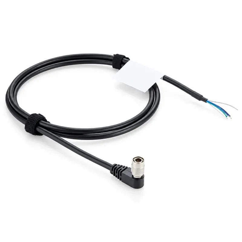 Right Angle Industrial Camera Trigger Cable Compatible Hirose HR10A-7P-6P I/O Power High Flex for Basler Gige AVT CCD Camera