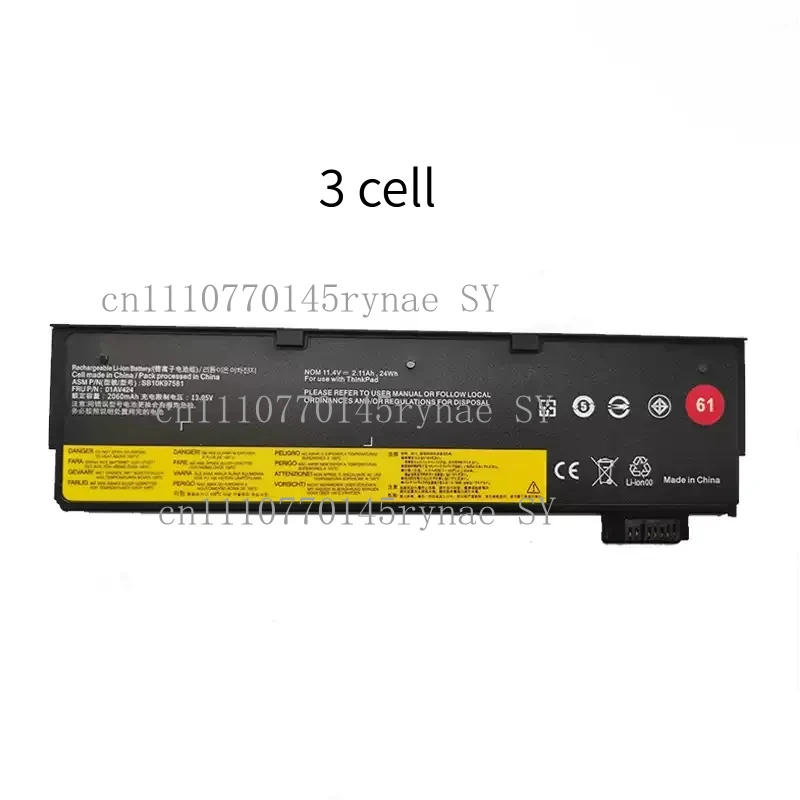 01AV427 01AV428 01AV423 01AV424/5 SB10K97580 61+ Laptop Battery For Lenovo ThinkPad T470 T480 T570 T580 P51S P52S