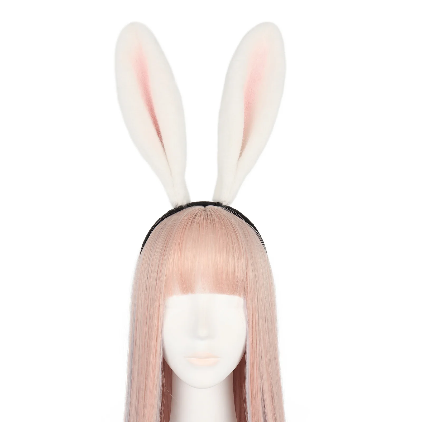 Vêtements de sauna de lapin pour filles, oreilles de lapin simulées, coiffure d'animal Kawaii, accessoire de cosplay Anime, accessoires Lolita, bande de sauna de carnaval