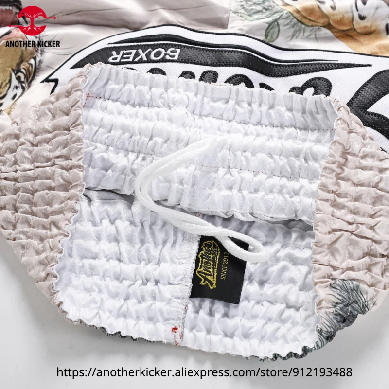 Muay Thai Pants Premium Thailand Tiger Boxing Shorts Men Women BJJ MMA Training Shorts Fast-Dry Fitness Workout Kickboxing Trunk