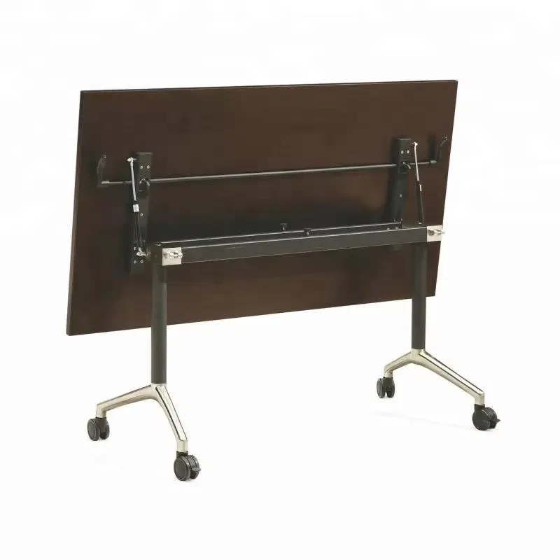 Modern Flip Folding Desk Metal Frame Training Table for Office