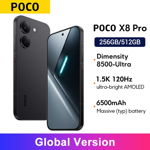 Смартфон Poco X8 Pro, 8/256ГБ, 8/512ГБ, 12/512ГБ, global