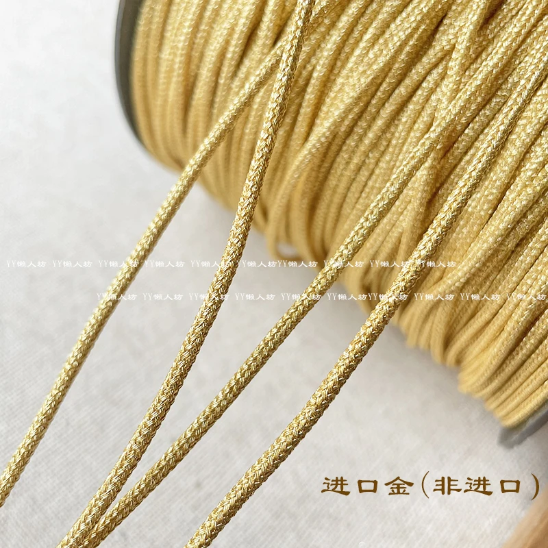 

10meter Hollow Rope Thin Strap Gold Wire Rope Jewelry DIY Pendant Rope Silver Gold Webbing Wearable Wire Rope