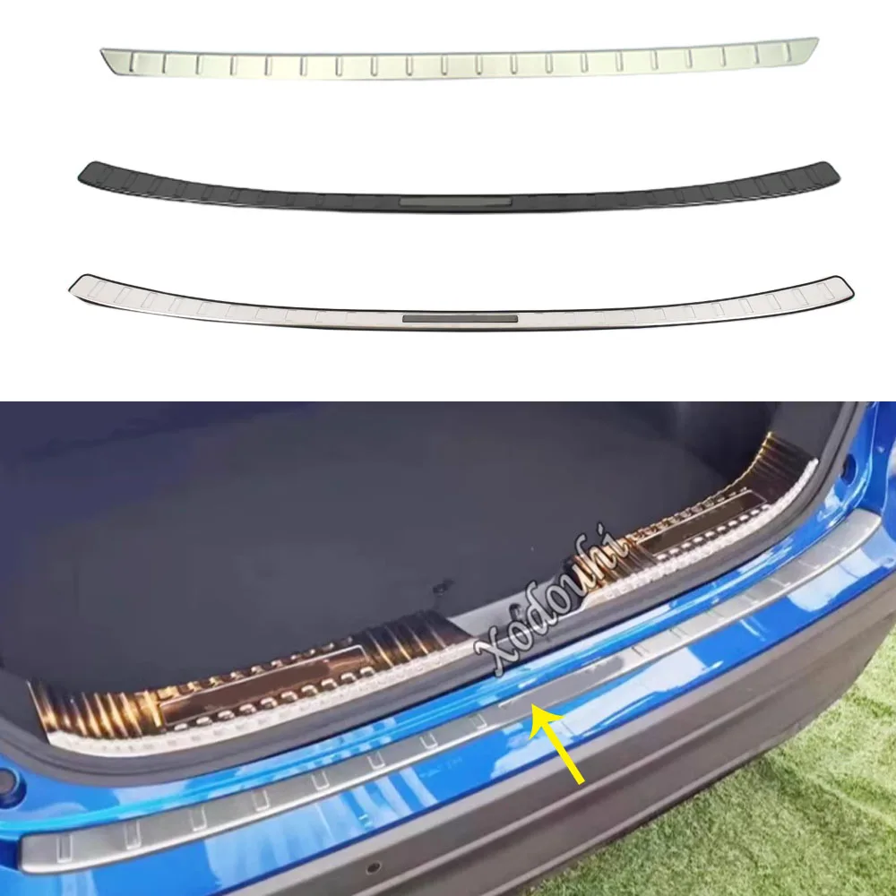 External Rear Bumper Trim Cover Frame Steel Decoration Sticker Threshold Pedal Accessories For Nissan Qashqai J12 2022 2023 2024
