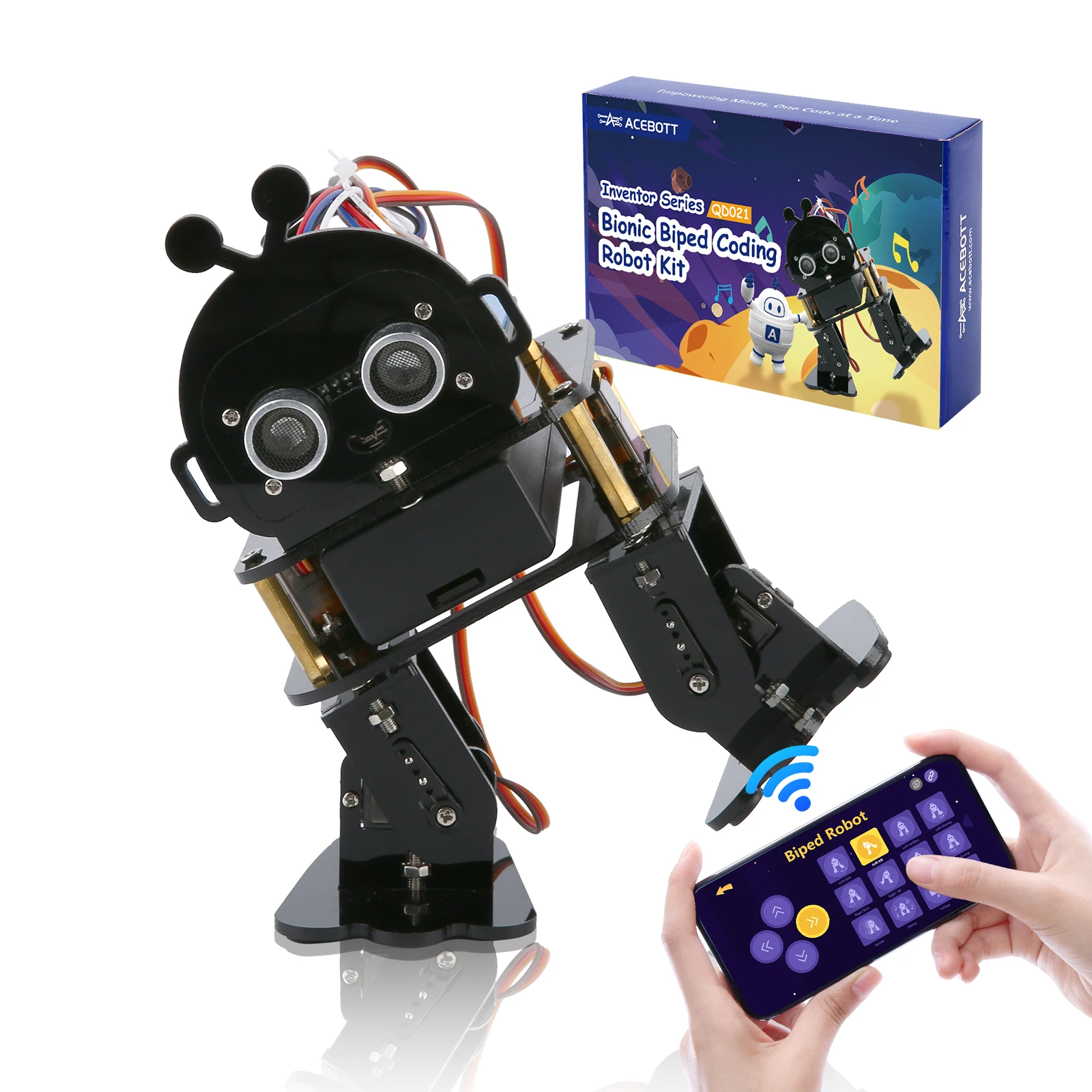 Smart Kids Pre-Primary School DIY Coding Set STEM Educational Toy for Children Biped Starter Robotics Kit Compatible