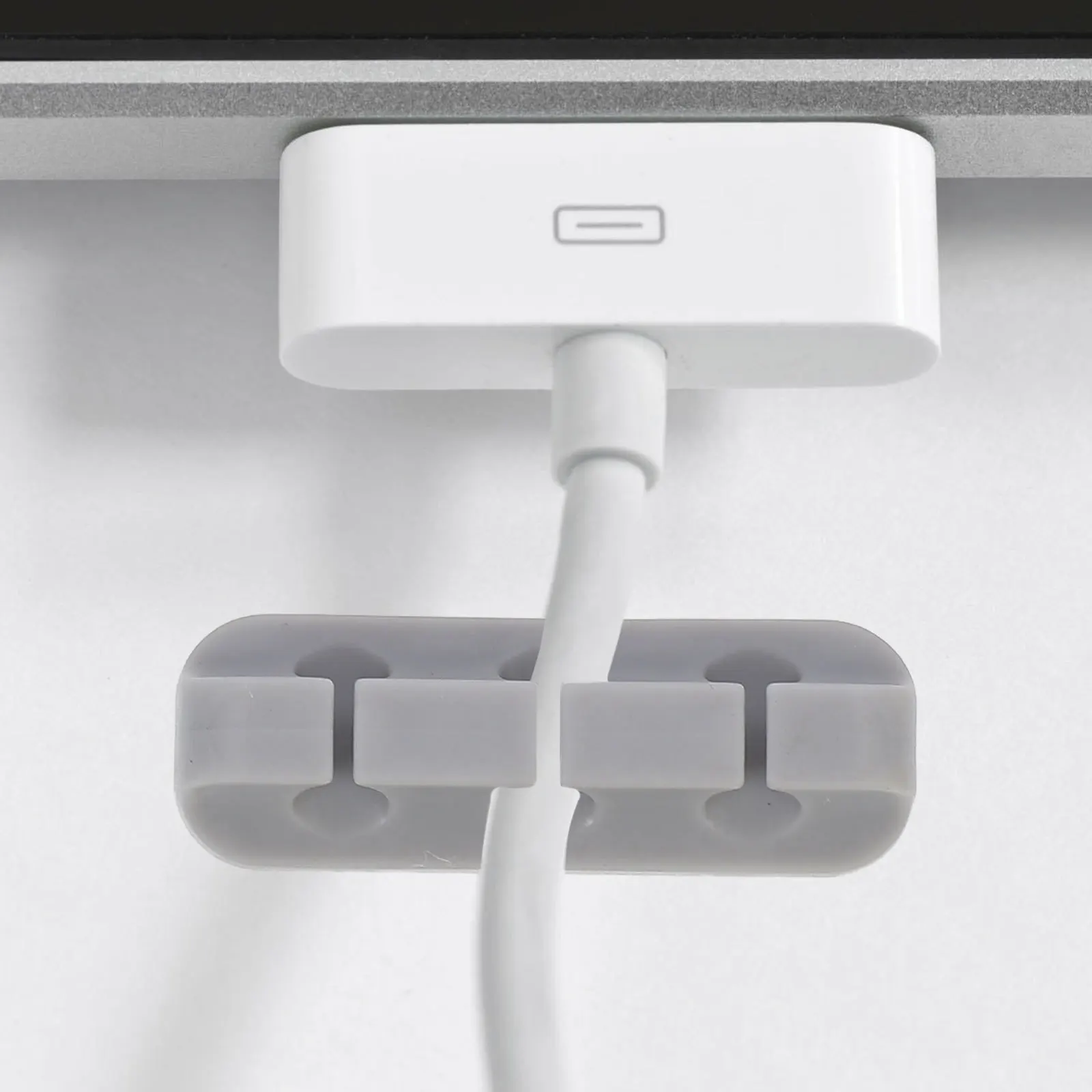 

4Pcs Cable Organizer Clips Adhesive Desktop Cord Holders Wire Cord Organizers for Home Office Desktop Cable Management