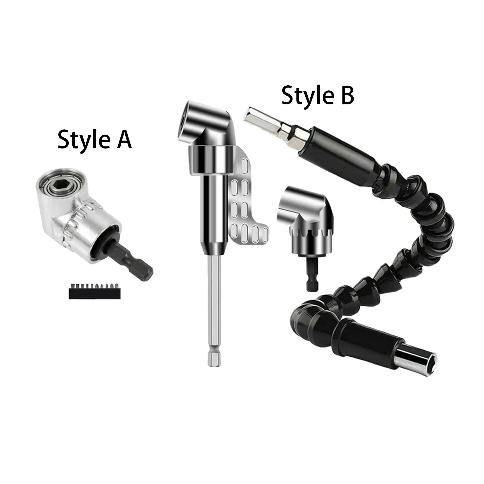 

105 Degree Hex Shank Screwdriver Angled Bit Holder Extension Bit Screw Driver Tool Rustproof 1/4 inch Drill Adapter for Repair