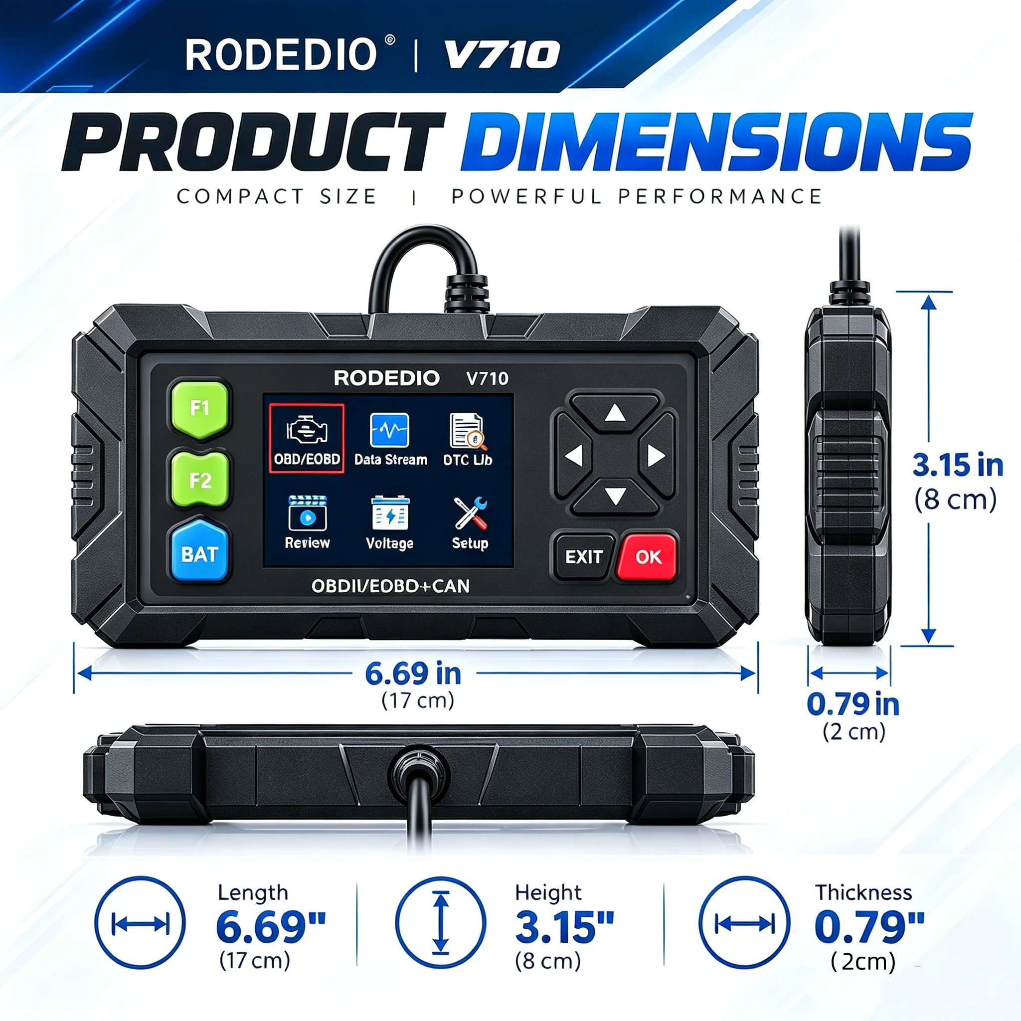 OBD2 Car Diagnostic Scanner – All-in-One Diagnostic Tool for Identifying and Troubleshooting Vehicle Issues.