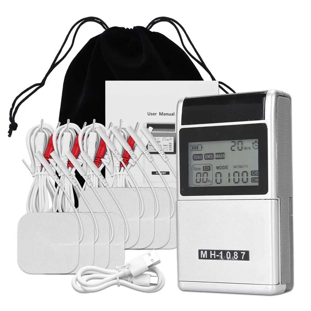 48 מצבים rems eletric מקצועי גירוי שריר usb המכשיר מכשירים יחידת דופק מיני מלא גוף עיסוי מיני מלא