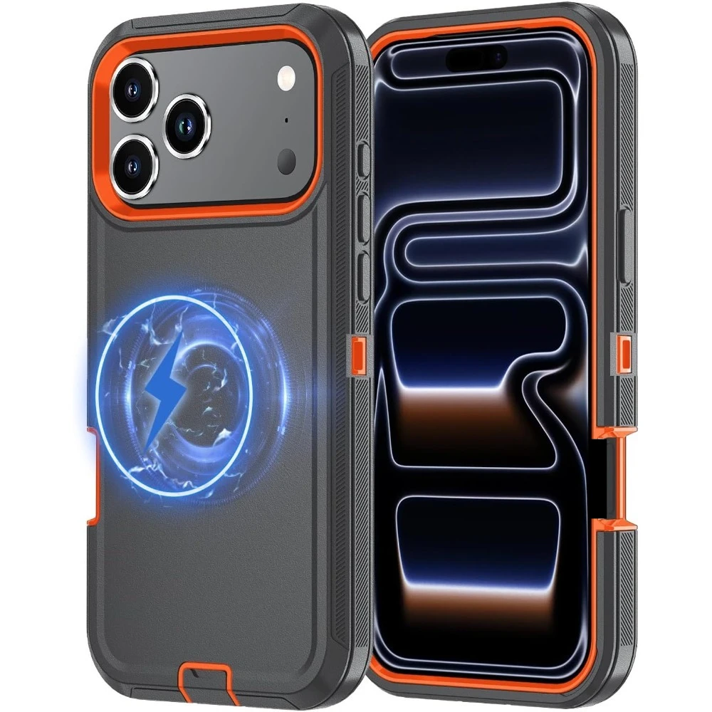 3IN1 OTT Military Anti-Drop Magnetic Box Telefon Fall Für IPhone 17 Pro Max 16 15 14Plus 13 robuste Stoßfest Rüstung Schützen Abdeckung
