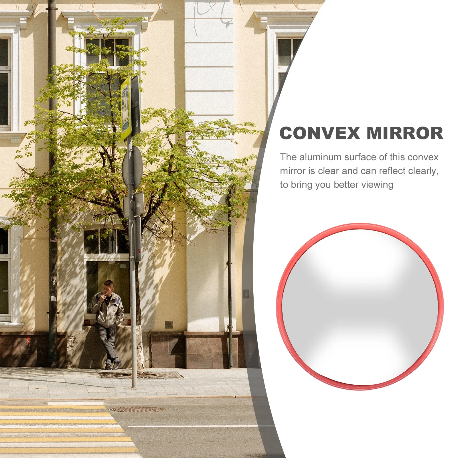 Round Convex Indoor Security For Garage Blind Spot Detection Outdoor Traffic Mirror Driveway Road Safety Convex Traffic Mirror