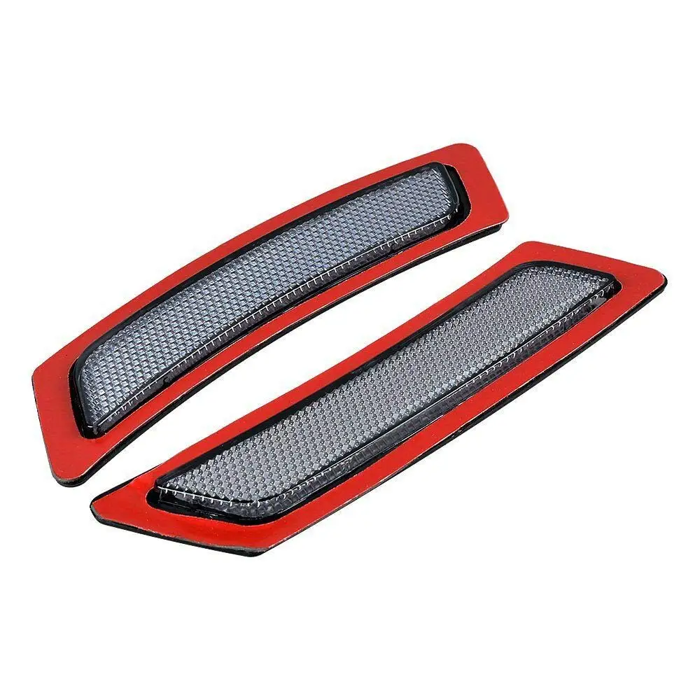 2PCS Crystal Gray Lens Front Side Marker Fender Bumper Reflector For BMW F10 5 Series 2011-2014 BASE Bumper Models