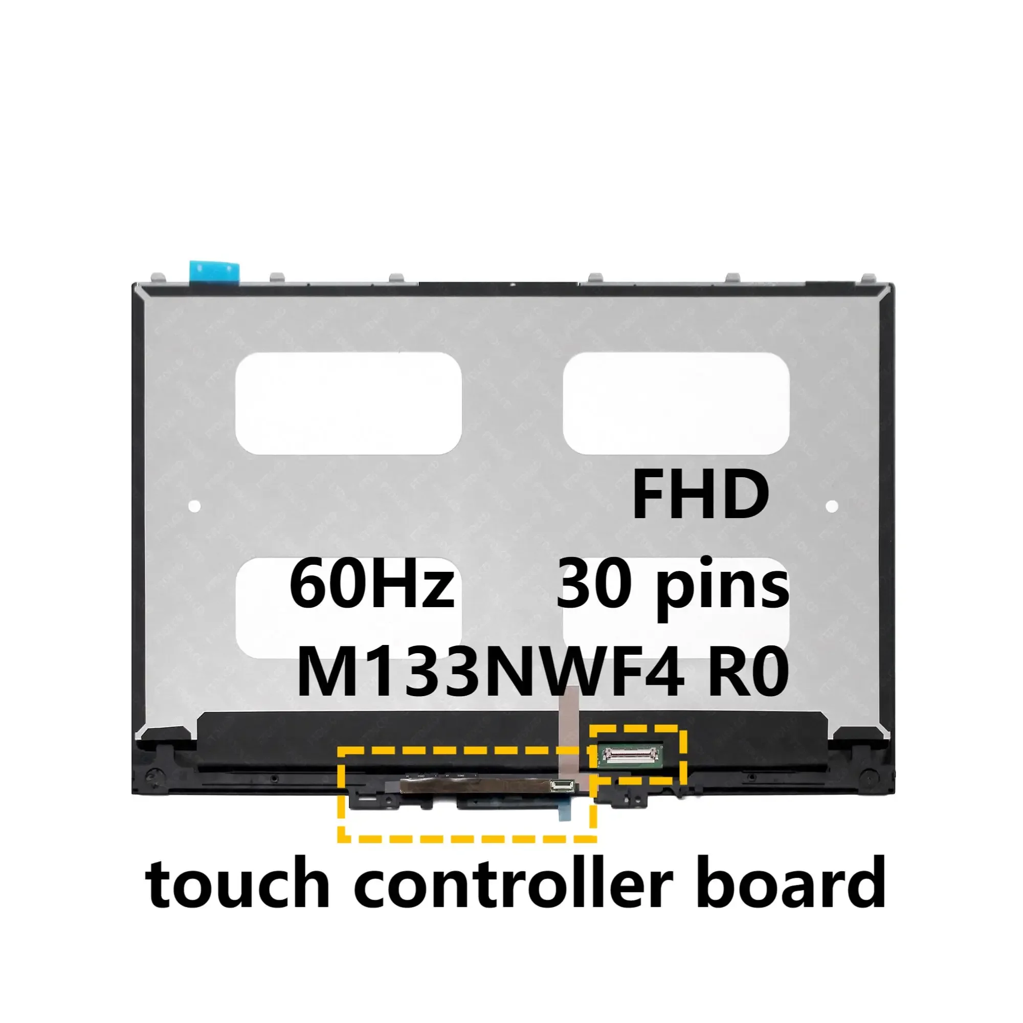 for Lenovo Yoga 720-13IKB 5D10N24290 5D10K81089 1920x1080 LCD Screen Display Touch Digitizer Glass Panel Assembly M133NWF4 RO