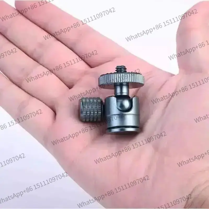 Small ball shaped s1 small pan tilt 1/4 micro single camera holder phone fill light