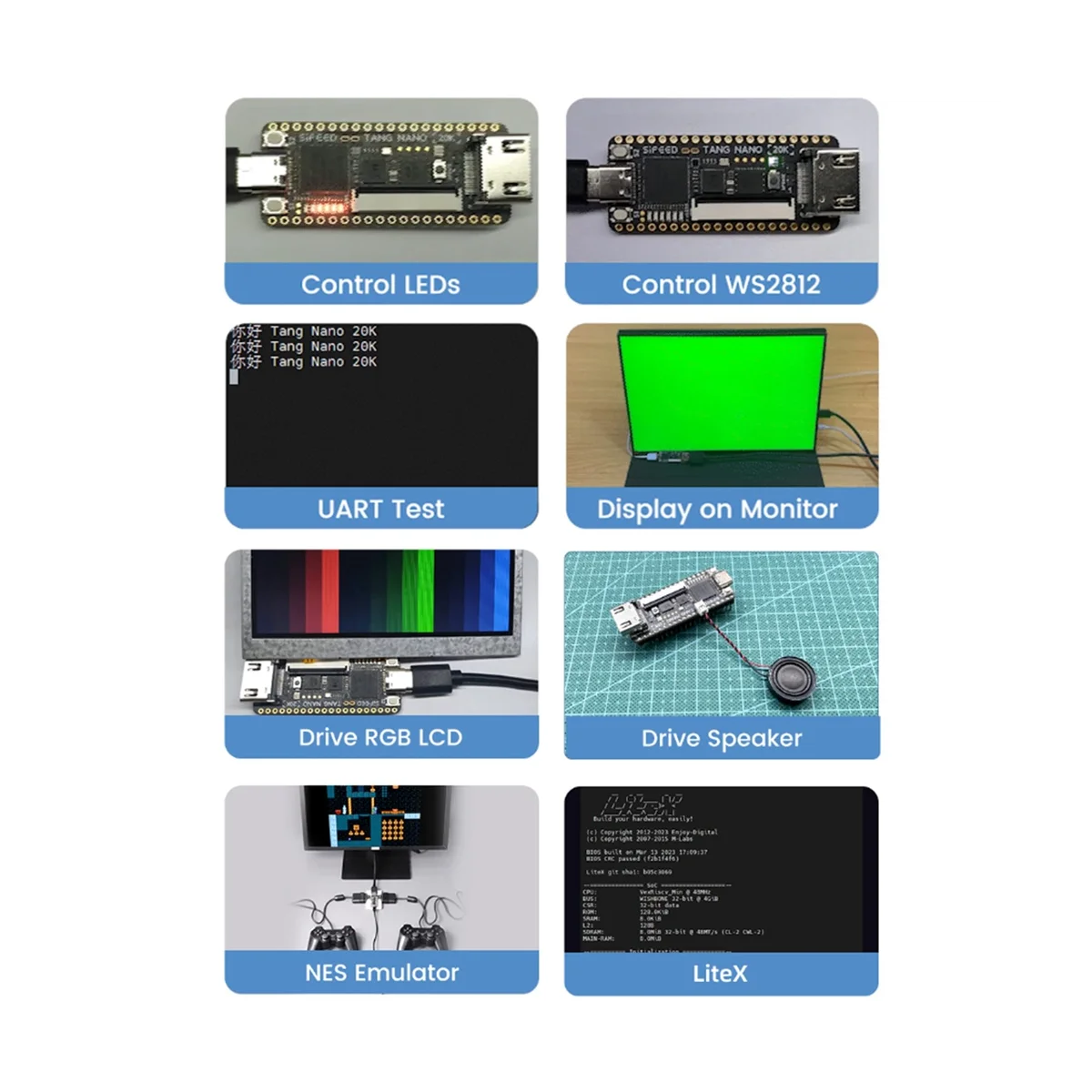 

AB20-для Sipeed Tang Nano 20K FPGA макетная плата RISCV Linux ретро игровой плеер (с контактным разъемом)