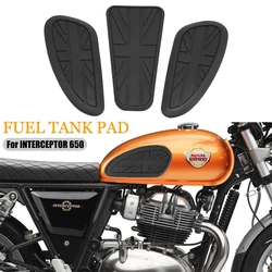 For Interceptor 650 interceptor 650 Motorcycle Accessories Fuel Tank Pad Protector Sticker Side Anti Slip