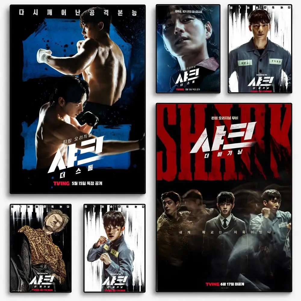Hot Kdrama S-Shark The Storm Poster Room Home Decoration Interior Wall Art Printing Garage Posters Gift