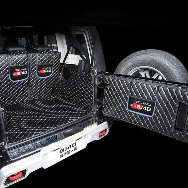 Baic BJ40 Plus Ickx K2 2021-2023 Fully Enclosed Trunk Mat Decorative Products Changing Car Trunk Mats Beijing BJ40 Accessories