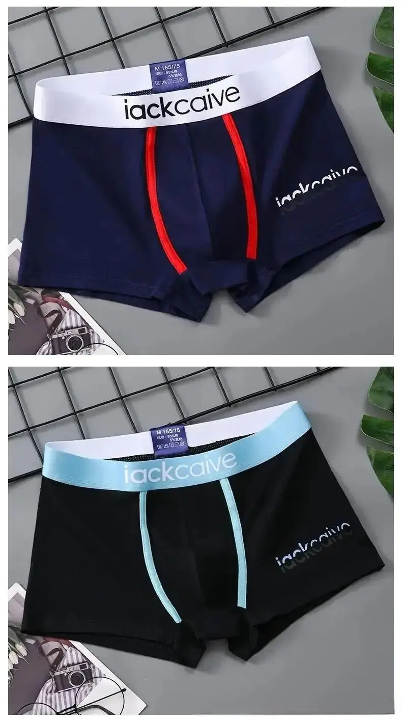 1/3Pcs XL-3XL Männlichen Höschen Baumwolle männer Unterwäsche Boxer Atmungsaktive Boxer Gedruckt Unterhose Bequeme Shorts Männer Unterwäsche – Detail 12