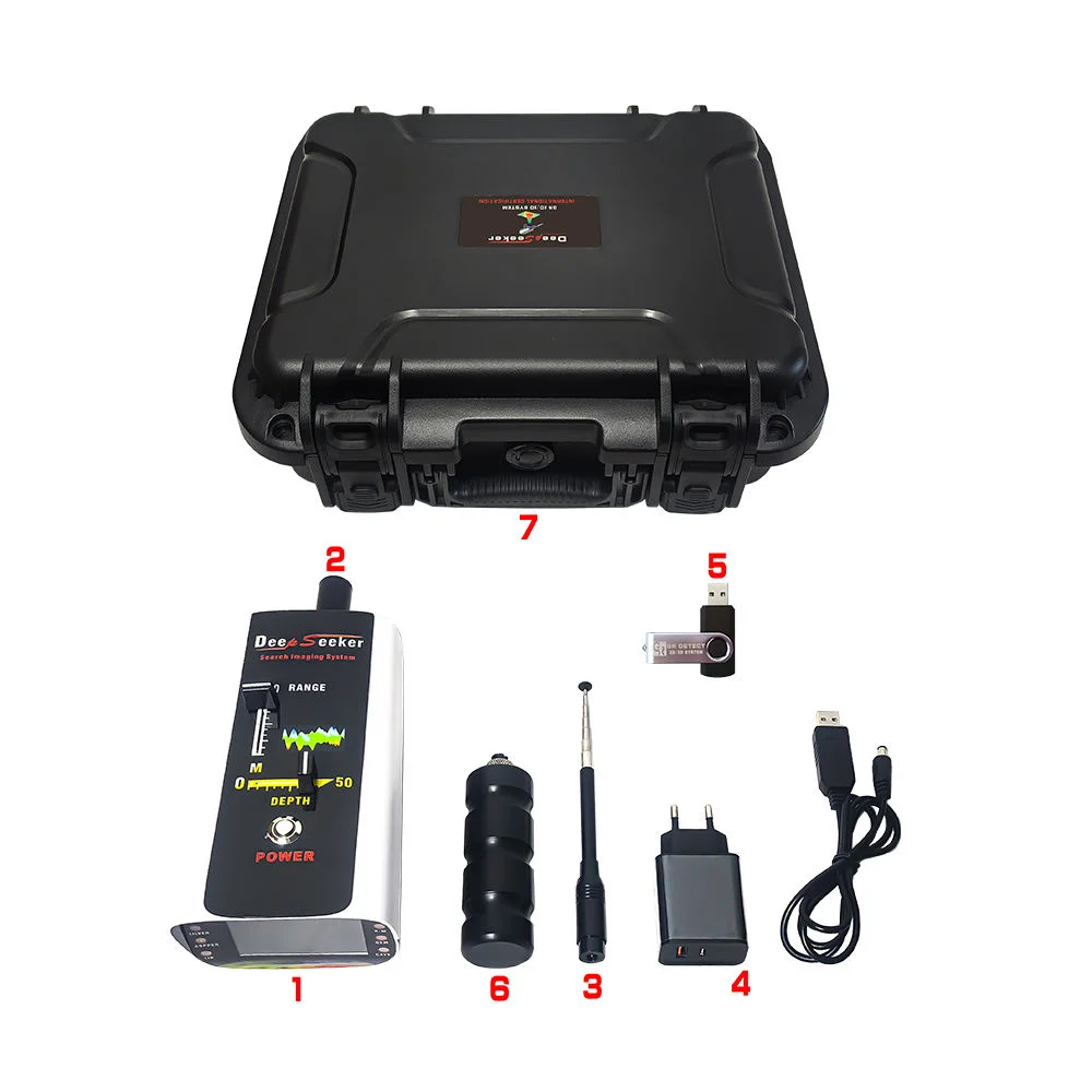 50M depth long-range metal and gem detector for detecting gold, silver, copper, tin, rare metals and diamonds