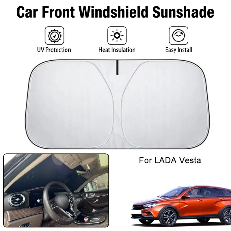 

Car Front Windshield Sunshade Cover For LADA Vesta UV Block Heat Insulation Auto Interior Sun Protection Accessories