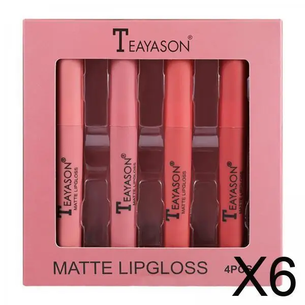 

Набор матовых жидких помад и блесков для губ: бархатный тинт, водостойкий, увлажняющий, для профессионального использования