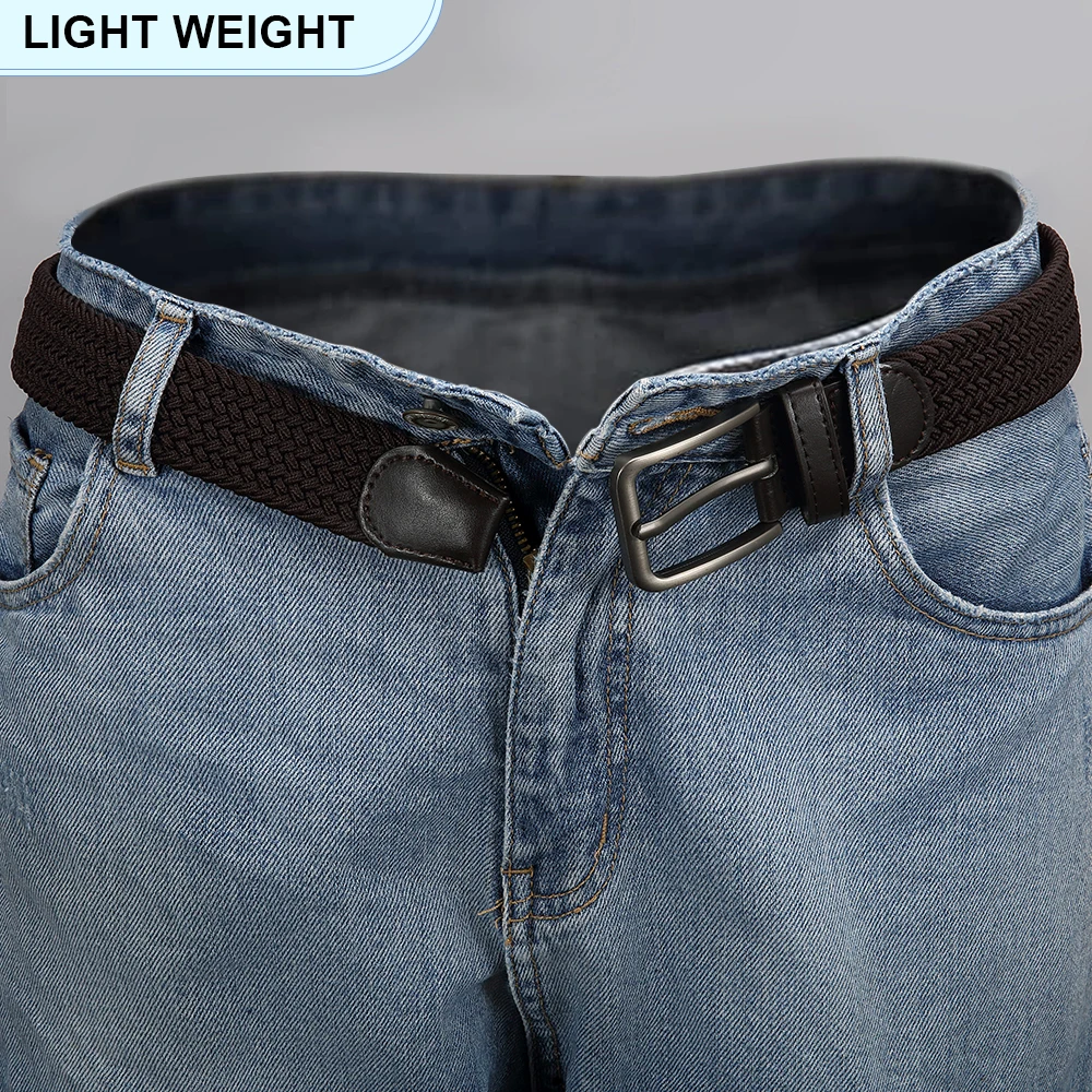 Männer Casual Woven Elastische Gürtel Für Outdoor Klettern Leinwand Hosen Gürtel Hohe Qualität Trend Mann Gepaart Mit Jeans Gürtel – Detail 11