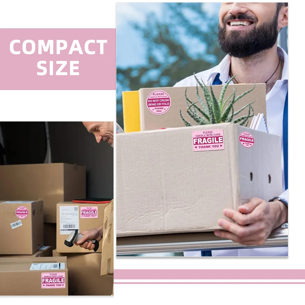 

50 Sheets Outer Box Transportation Warning Label Stickers for Copper Plate Packaging Fragile Adhesive Labels
