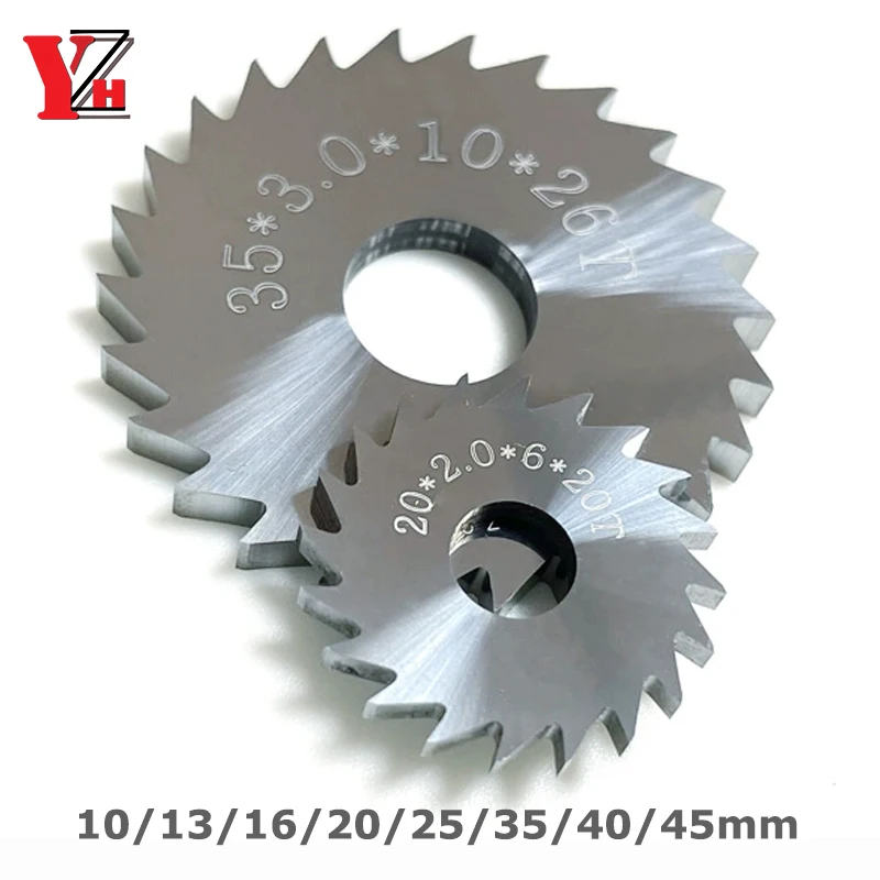 

YZH дисковая пила, фрезерный режущий инструмент 10 мм, 13 мм, 16 мм, 20 мм, 25 мм, 40 мм, 45 мм, 50 мм, толщина H0,2-H4 мм, ЧПУ для стали