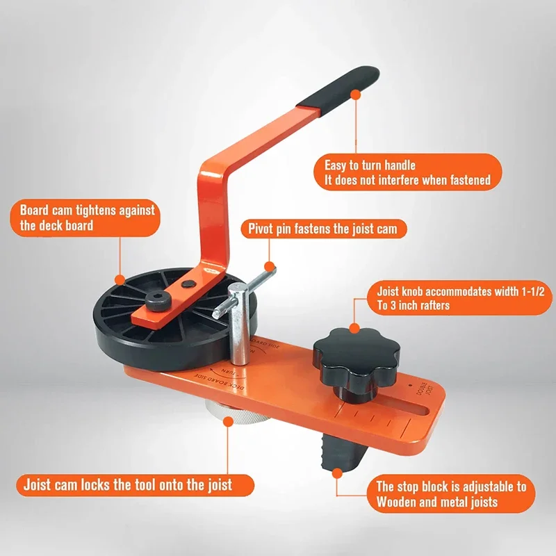 Deck Bending Correction Clamp Adjustable Bow Straightening Tool Portable Universal Composite Decking Boards Bending Machine