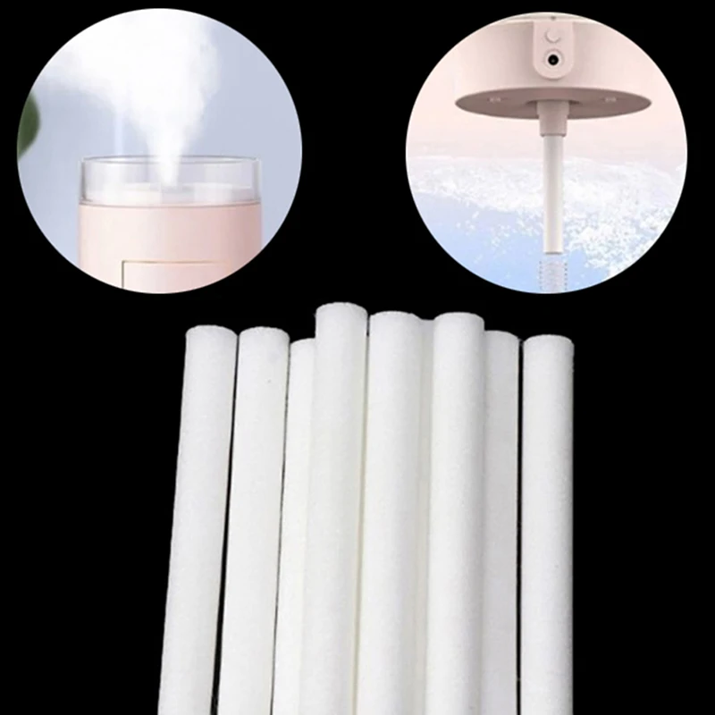 【L】10pcs 8*200/97mm Filters Cotton Swab for USB Air Ultrasonic Humidifier