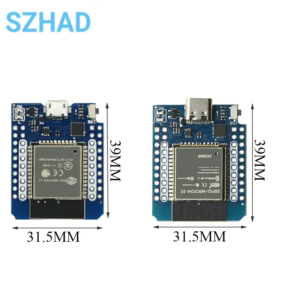 Wemos D1 MINI ESP8266 ESP32 ESP-32S WIFI Bluetooth-compatible CP2104 CH9102  Development Board Module For Arduino With Pins