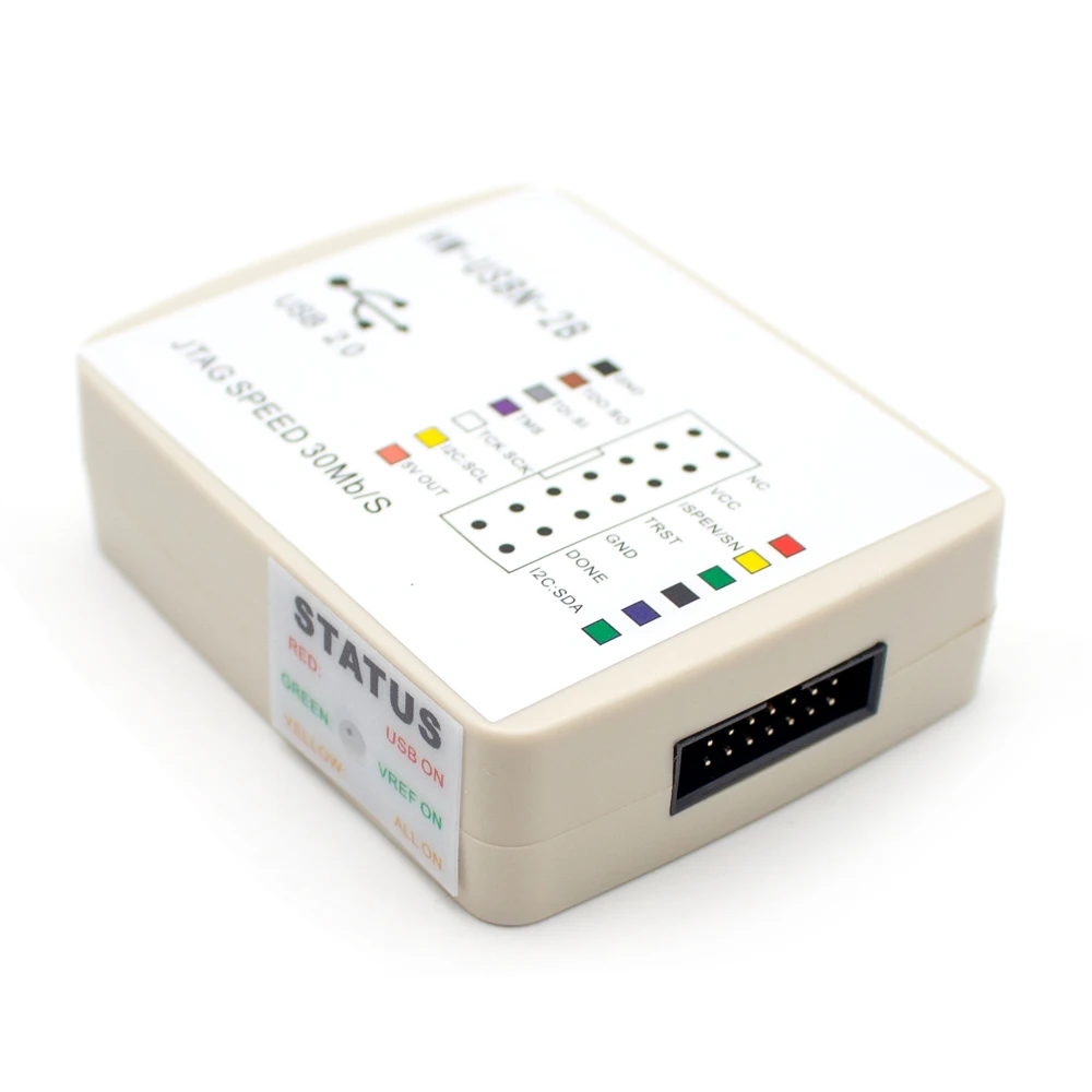 Pengunduh Kisi Programmer Kecepatan Tinggi HW-USBN-2B Fpga Simulator Ispdown Burner 30MB/Dtk I2C Membakar Dua Saluran