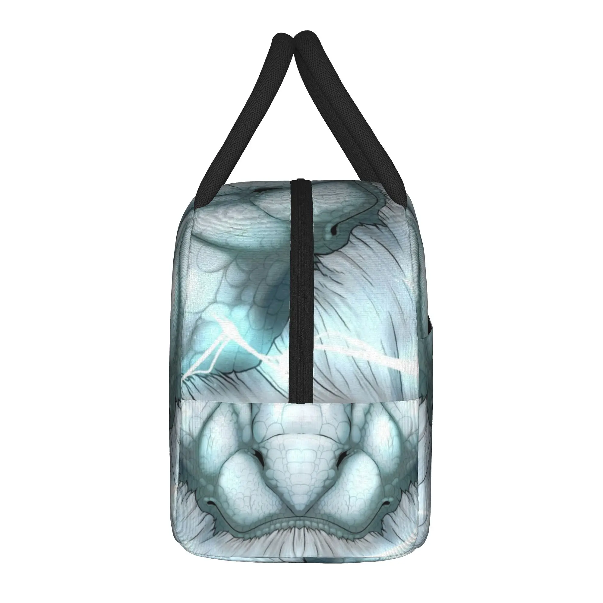 Kirin Monster Hunter World Insulated Lunch Bag High Capacity Kanji MHW Lunch Container Cooler Bag Tote Lunch Box School  Picnic
