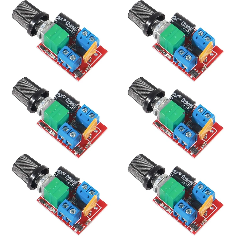 6PCS-1PCS DC Motor PWM Speed Controller 3V 6V 12V 24V 35V 5A 90W with Speed Control Switch Mini LED Dimmer