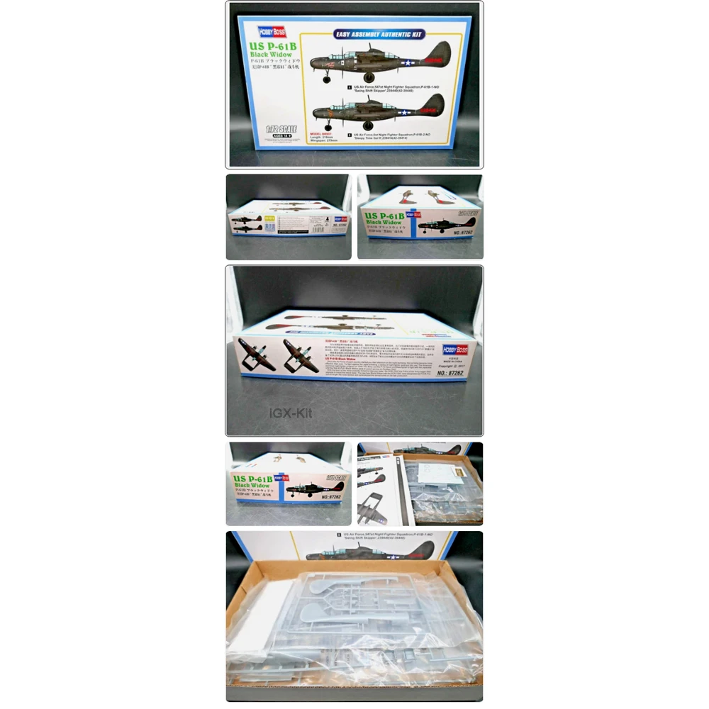 

HobbyBoss 87262 1:72 Scale US P61B P-61B Black Widow Fighter Airplane Plane Plastic Model Assembly Kit Hobby Craft Making Toy