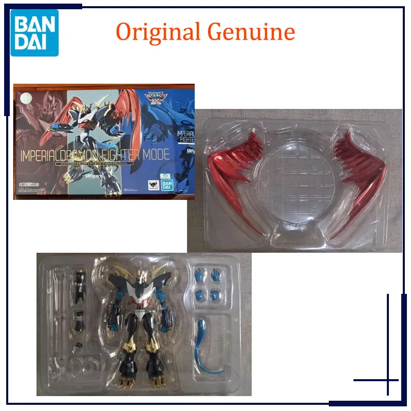 Figuras Originales de la Serie Anime Digimon Adventure de Bandai, Modelo SHF IMPERIALDRAMON FIGHTER MODE -Edición Premium en Color-