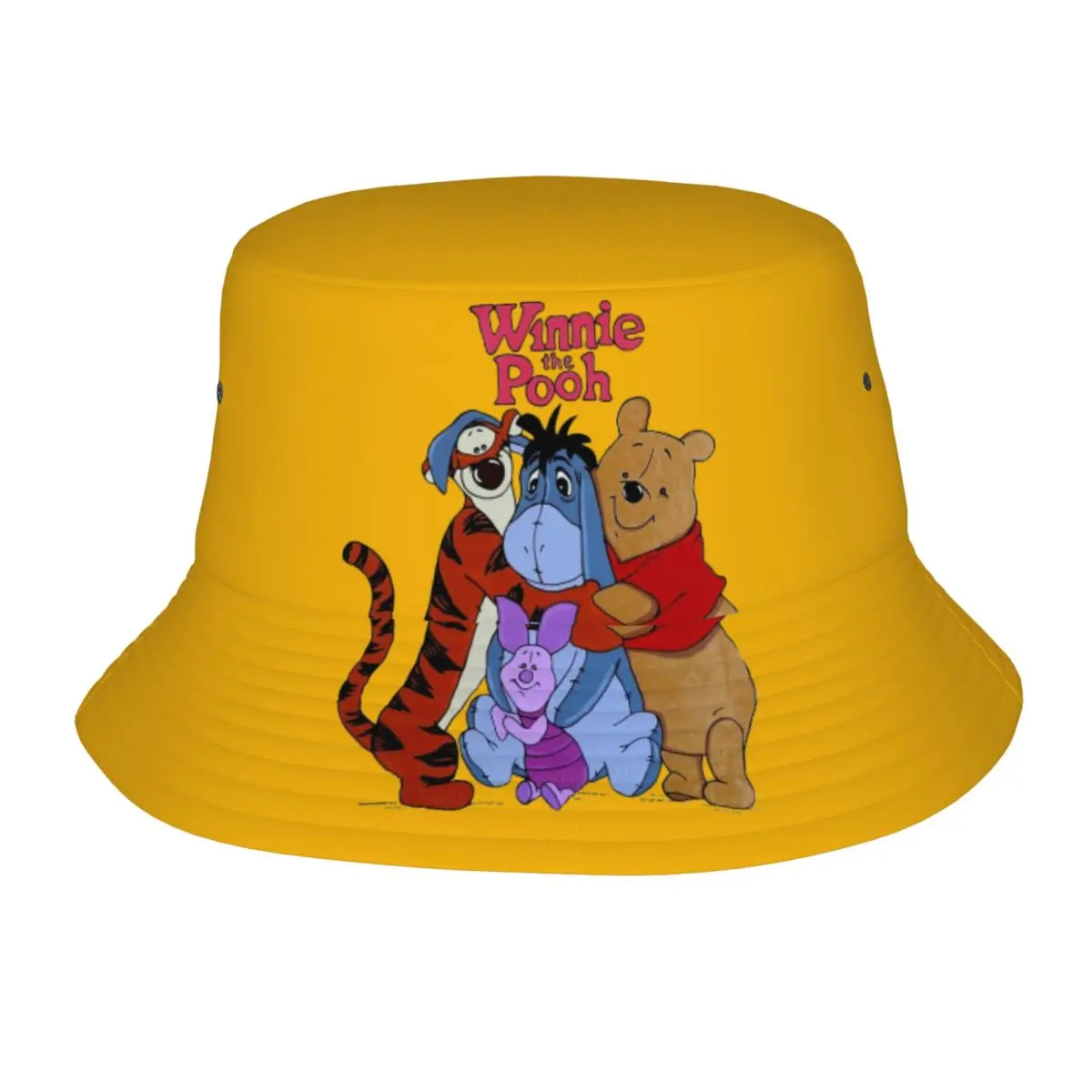 

Winnie The Pooh Blood And Honey Bucket Hats Women Foldable Outdoor Sports Fisherman Caps Spring Picnic Headwear Boonie Hat
