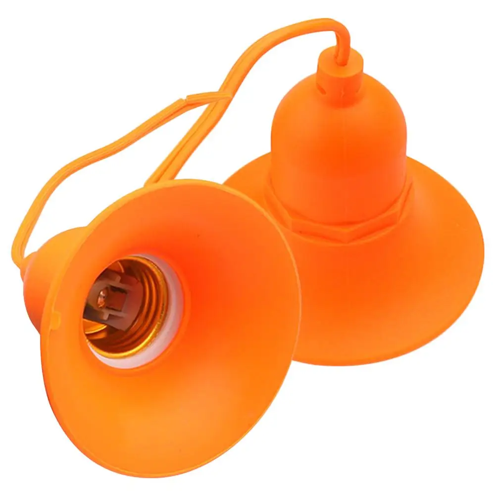

2pcs E27 Sockets Waterproof Orange Metal Light Light Bulb Holder Bulb Holder Corded Socket Outdoor Lampshade LED