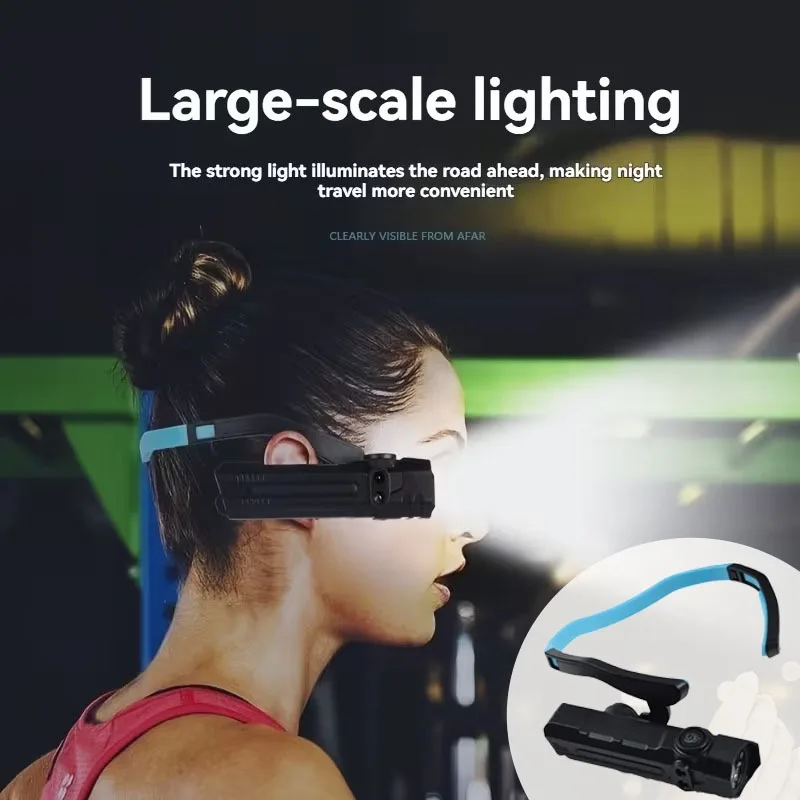 

1/2 шт. уличный светодиодный налобный фонарь с датчиком движения, перезаряжаемый водонепроницаемый съемный фонарь без помощи рук для кемпинга, пешего туризма, рыбалки, работы